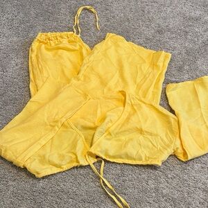Yellow Two-Piece Lightweight Lounge Set
